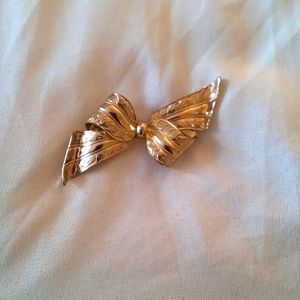 Gold Bow Brooch #2